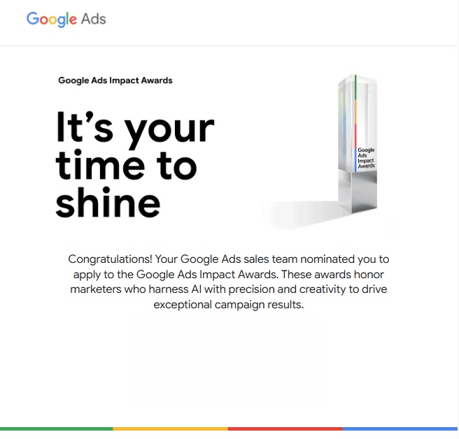 McCord Web Services' digital marketing team was nominated for Google Ads excellence.